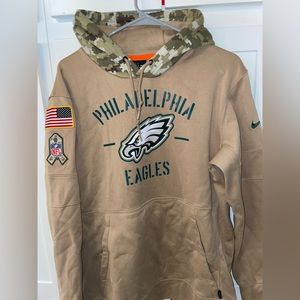 Philadelphia Eagles Salute to Service Hoodie Tan
